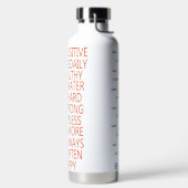 Tägliches Affirmations-Wasser-Tracker-Geschenk für Trinkflasche (links)