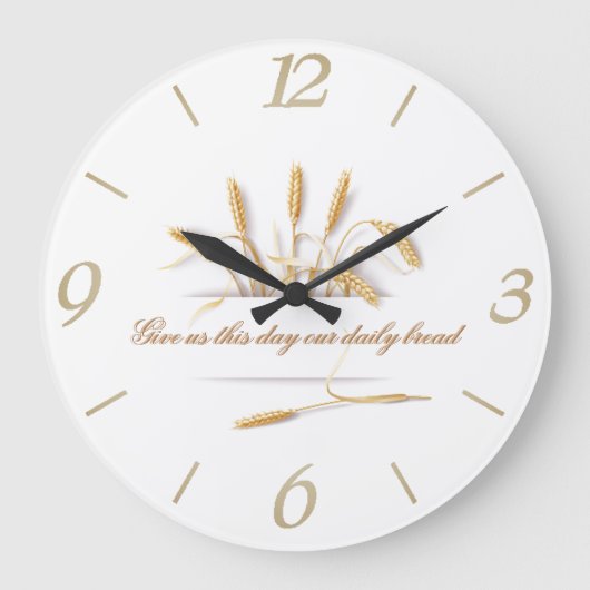 Tägliches Brot Große Wanduhr (Vorderseite)
