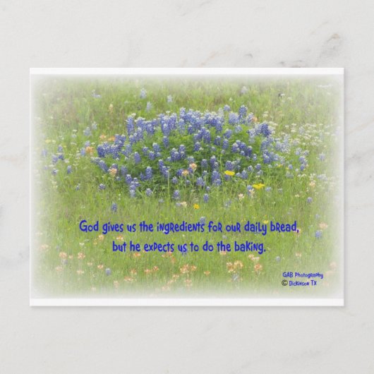 Tägliches Brot Postkarte (Vorderseite)