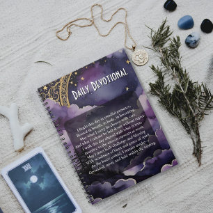 Tägliches Devotional Paganisches Gebetsritual Notizblock