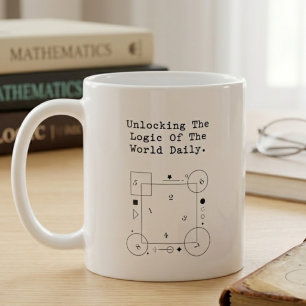 Tägliches Erschließen der Logik der Welt Mathema Kaffeetasse