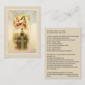 Tägliches Gebet für Priester durch heilige Karte (Vorne/Hinten)