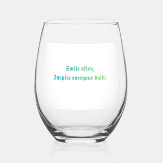 Tägliches Glas zum Lächeln Inspirieren