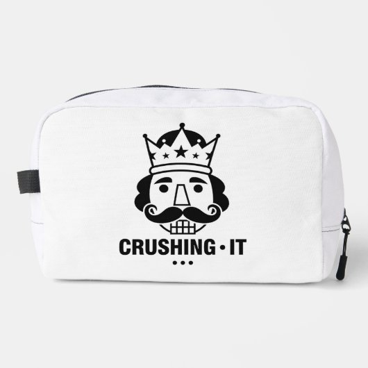 Tägliches Hustle-Mindset Motivational Crushing It  Waschbeutel (Vorderseite)