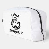 Tägliches Hustle-Mindset Motivational Crushing It  Waschbeutel (Rechte Ecke)