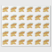 Tägliches Knoblauch-Brot Geschenkpapier (Flach)