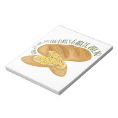 Tägliches Knoblauchbrot Notizblock (Rotiert)