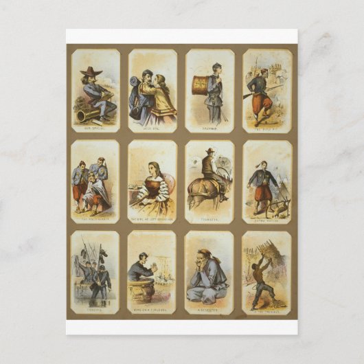 Tägliches Leben in der Gewerkschaft Militärlager d Postkarte (Vorderseite)