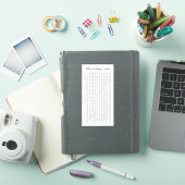 Tägliches Lesen von Habit-Tracker beim Lesen von L Aufkleber (iPad Hülle)