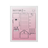 Tägliches Merkblatt für Planer Notizblock (Rotiert)