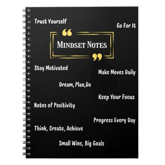 Tägliches Mindset-Notizbuch Notizblock (Vorderseite)