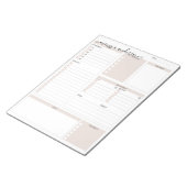 Tägliches Planer-Monogramm Notizblock (angewinkelt)