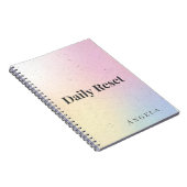 Tägliches Reset-Journal-Notizbuch Notizblock (Rechte Seite)