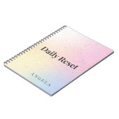 Tägliches Reset-Journal-Notizbuch Notizblock (Linke Seite)
