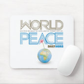 TÄGLICHES WORD® "Weltfrieden" Mousepad (Mit Mouse)