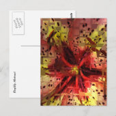 TAGLILIE ABSTRAKT 2 POSTKARTE (Vorne/Hinten)