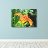 Taglilie Aquarell Leinwand (Insitu (Holzboden))