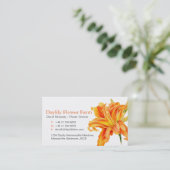 Taglilie-Bauers-/-Blumenzüchtergeschäftskarten Visitenkarte (Stehend Vorderseite)