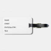 TAGLILIE "Blond Baby" — Gepäckanhänger (Rückseite horizontal)