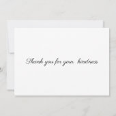 Taglilie Blume Flat Dankeschön Karte (Rückseite)