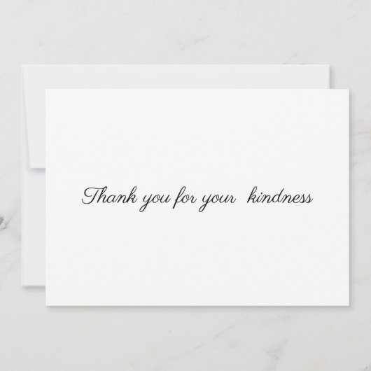 Taglilie Blume Flat Dankeschön Karte (Rückseite)