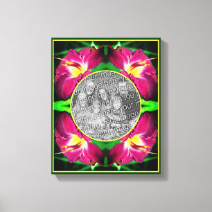 Taglilie Blume Rahmen erstellen Sie Ihr eigenes Fo Leinwanddruck