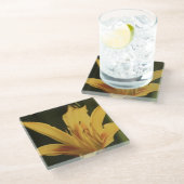 Taglilie Blume Untersetzer (Schrägansicht)