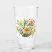 Taglilie Bouquet Floral Glas (Vorderseite)