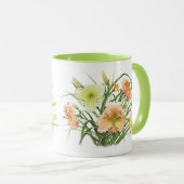 Taglilie Bouquet Tasse (VorderseiteRechts)