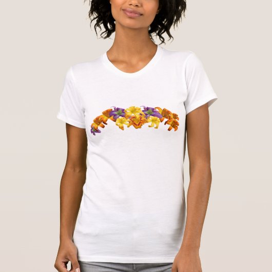 Taglilie-Collagen-T - Shirt (Vorderseite)