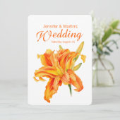 Taglilie Einladung (Stehend Vorderseite)