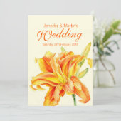 Taglilie Einladung (Stehend Vorderseite)