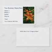 Taglilie-Geschäfts-Karten Visitenkarte (Vorne/Hinten)