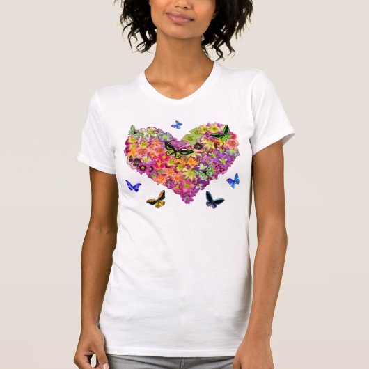 Taglilie-Herz T-Shirt (Vorderseite)