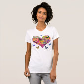 Taglilie-Herz T-Shirt (Vorne ganz)