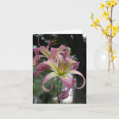 Taglilie Karte (Gelbe Blume)