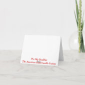 Taglilie Karte (Rückseite)