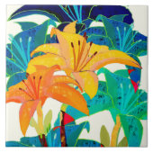 Taglilie Keramik Küche Tile Fliese (Vorderseite)