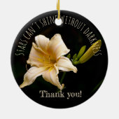 Taglilie Keramik Ornament (Hinten)