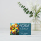 Taglilie & Kinderzimmer Pflanze Einkauf Verkaufsge Visitenkarte (Stehend Vorderseite)