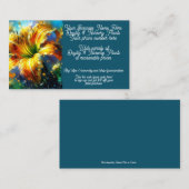 Taglilie & Kinderzimmer Pflanze Einkauf Verkaufsge Visitenkarte (Vorne/Hinten)