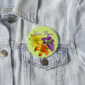 Taglilie-Knopf Button (Beispiel)