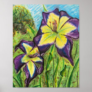 Taglilie Laura Harwood Poster