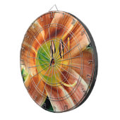 Taglilie Makro Dartscheibe (Vorderseite rechts)