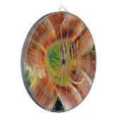 Taglilie Makro Dartscheibe (Vorderseite Links)