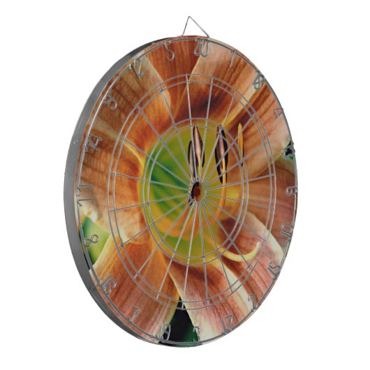 Taglilie Makro Dartscheibe (Vorderseite Links)