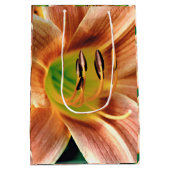 Taglilie Makro Mittlere Geschenktüte (Rückseite)