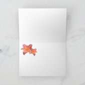 Taglilie-'rosa Streifen Karte (Innenseite)