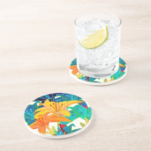 Taglilie Sandstone Untersetzer (Seite)