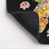 Taglilie-Schmetterlings-Mausunterlage Mousepad (Ecke)